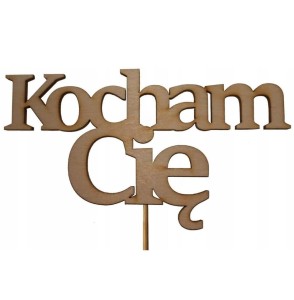 TABLICZKA DEKORACYJNA ( KOCHAM CIĘ )