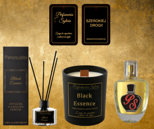 Zestaw Zapachowy – inspirowany Black Opium Yves Saint Laurent (dyfuzor, świeca, zapach samochodowy, perfumy)