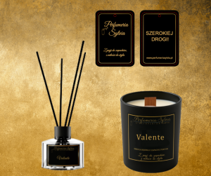 Zestaw Zapachowy – inspirowany Valentino (dyfuzor, świeca, zapach samochodowy)