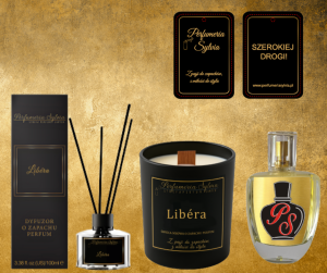 Zestaw Zapachowy – inspirowany Libre (Yves Saint Laurent)(dyfuzor, świeca, zapach samochodowy, perfumy)   