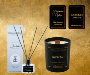 Zestaw Zapachowy – inspirowany Invictus (Paco Rabanne) (Chanel)(dyfuzor, świeca, zapach samochodowy)  