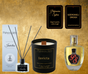 Zestaw Zapachowy – inspirowany Invictus (Paco Rabanne) (dyfuzor, świeca, zapach samochodowy, perfumy)   