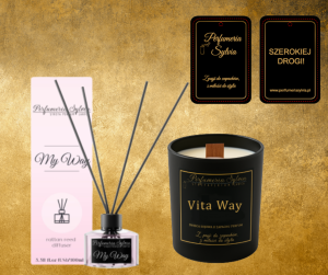 Zestaw Zapachowy – inspirowany My Way (Giorgio Armani) (Chanel)(dyfuzor, świeca, zapach samochodowy)  
