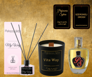 Zestaw Zapachowy – inspirowany My Way (Giorgio Armani) (dyfuzor, świeca, zapach samochodowy, perfumy)  