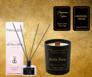 Zestaw Zapachowy – inspirowany La Vie Est Belle (Lancôme)(dyfuzor, świeca, zapach samochodowy)  