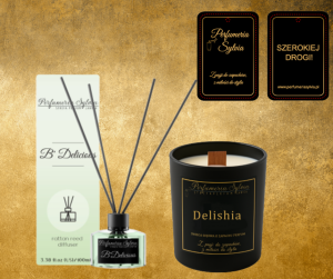 Zestaw Zapachowy – inspirowany Be Delicious (DKNY) (dyfuzor, świeca, zapach samochodowy)  