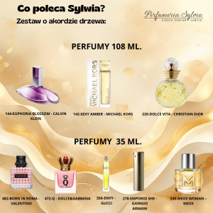 Zestaw perfum o akordzie drzewa – wybór Sylwii