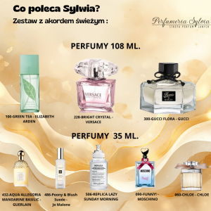 Zestaw perfum o akordzie świeżym    – wybór Sylwii  
