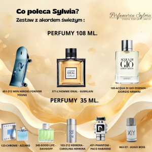 Zestaw perfum o akordzie świeżym  męski      – wybór Sylwii     