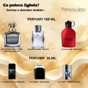 Zestaw perfum o akordzie słodkim męski      – wybór Sylwii     