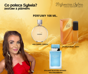 Zestaw perfum o akordzie piżmowym   – wybór Sylwii 3x108ml