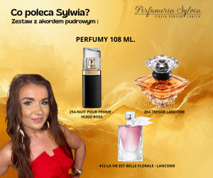 Zestaw perfum o akordzie pudrowym   – wybór Sylwii  3x108ml