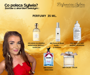 Zestaw perfum o akordzie świeżym    – wybór Sylwii   5x35ml