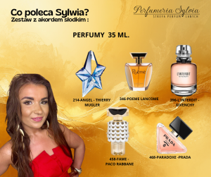 Zestaw perfum o akordzie słodkim     – wybór Sylwii   5x35ml
