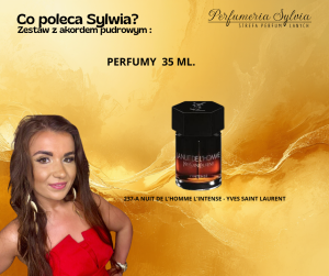 Zestaw perfum o akordzie pudrowym  męski      – wybór Sylwii      1x35ml