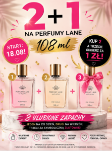 2+1 na perfumy lane  tylko 100 pakietów